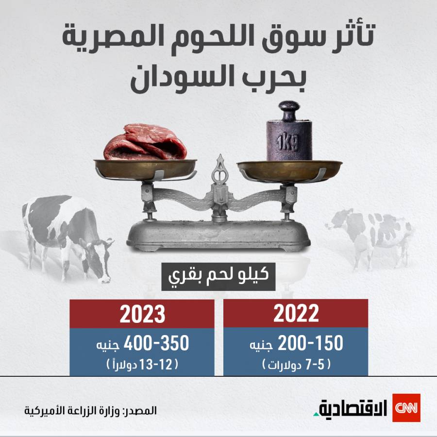 كيف تؤثر حرب السودان على سوق اللحوم بمصر