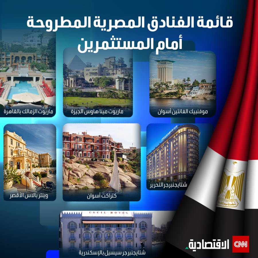 فنادق مصرية مطروحة للمستثمرين