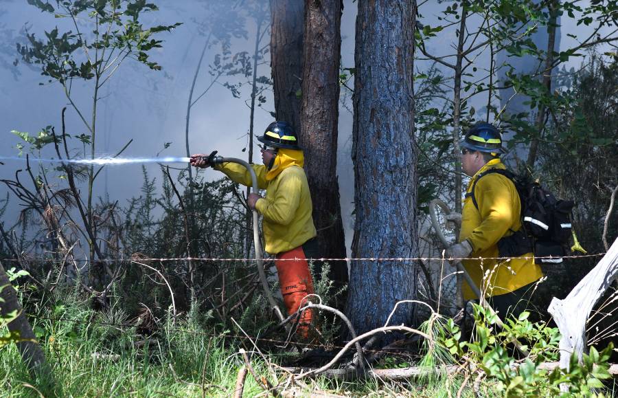 يواصل رجال الإطفاء مهمة إخماد الحرائق المشتعلة في غابات جزر هاواي