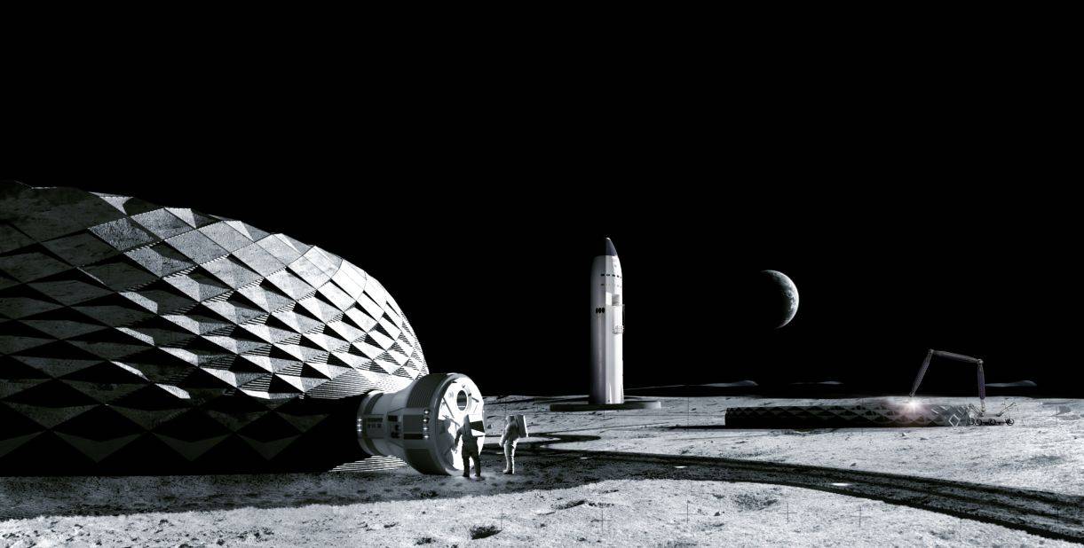 صورة متوقعة للمنازل على القمر