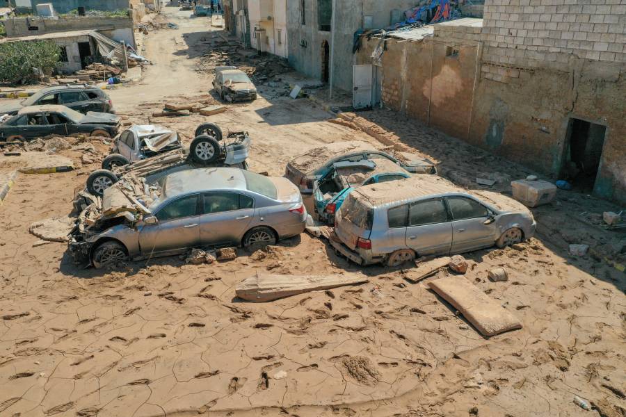 الفيضانات تتسبب في خسائر طائلة في ليبيا