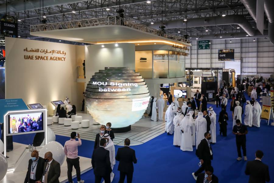 جناح وكالة الإمارات للفضاء داخل معرض دبي للطيران 2023