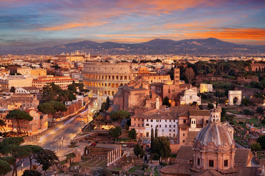 صورة تُظهر معالم مدينة روما