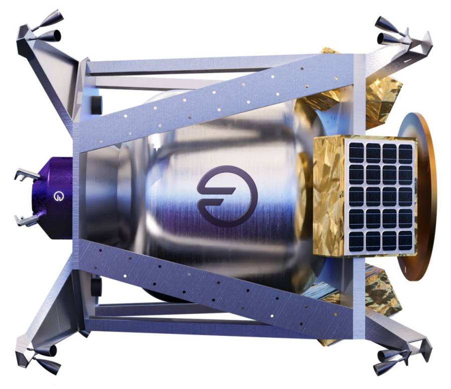 عرض لمكوك Orbit Fab Shuttle (أوربت فاب شاتل)  المستقبلي، والذي سيوفر الوقود للأقمار الصناعية المحتاجة مباشرة في المدار