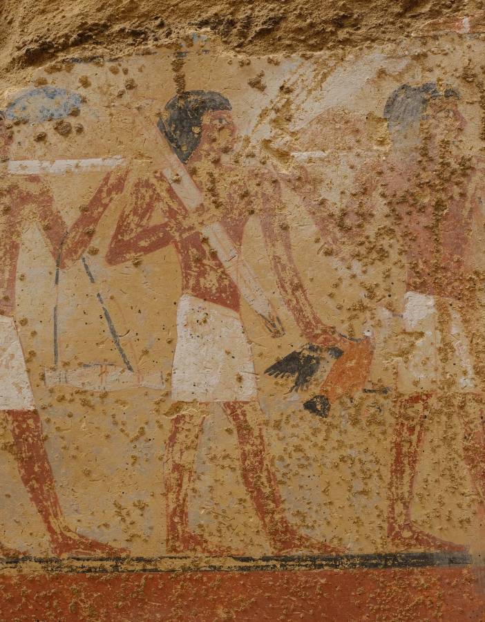 إحدى اللوحات الفرعونية المكتشفة حديثاً في دهشور، CNN